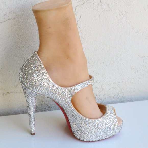 Christian Louboutin Bana Custom Swarovski Crystal Pumps - Picture 3 of 12
